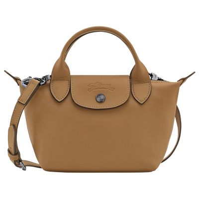 Le Pliage Xtra 手提包 XS , 煙草色 - 皮革