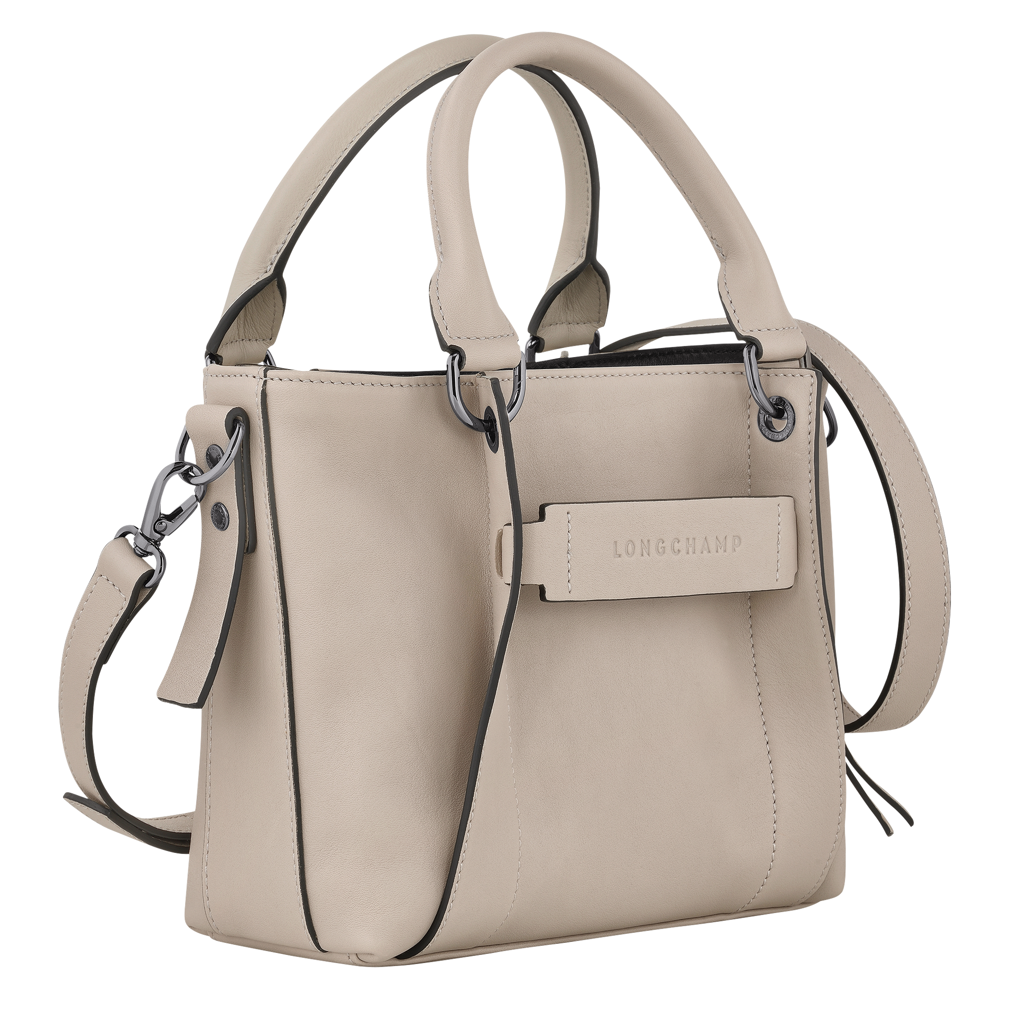 Longchamp 3D Tas met handgreep aan de bovenkant S, Klei