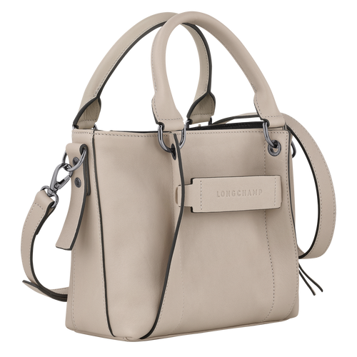 Longchamp 3D Tas met handgreep aan de bovenkant S , Klei - Leder - Weergave 3 van  5