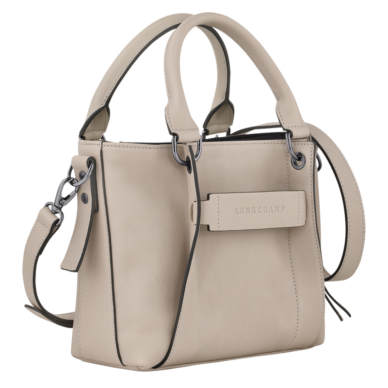 Longchamp 3D Tas met handgreep aan de bovenkant S , Klei - Leder  - Weergave 3 van  5