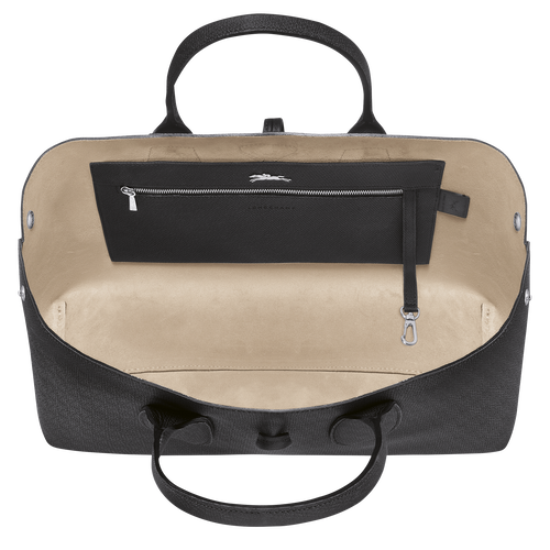 Roseau XL Handbag , Black - Leather - View 6 of  6