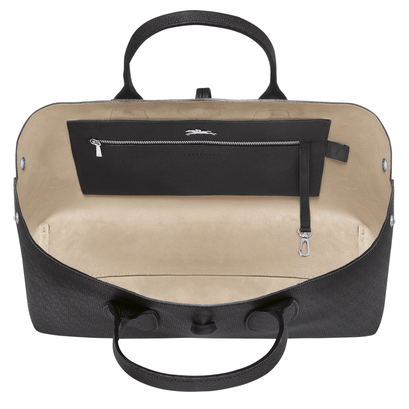 Roseau XL Handbag , Black - Leather  - View 6 of  6
