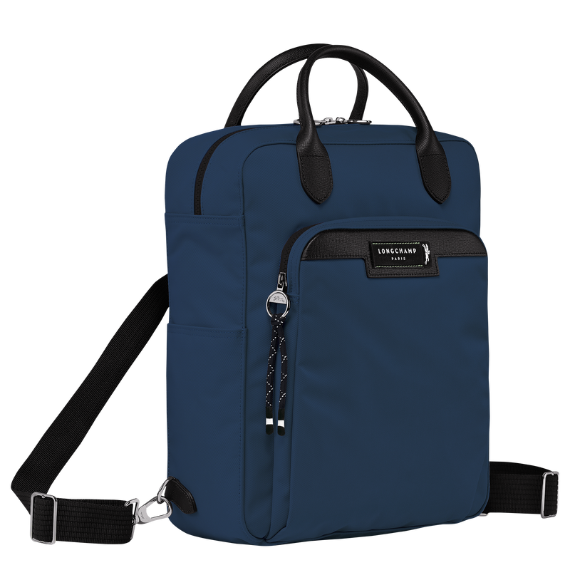 Le Pliage Energy M Backpack , Navy - Recycled canvas  - View 3 of  5