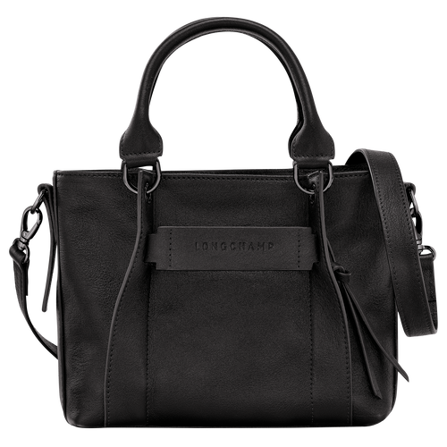 Longchamp 3D Tas met handgreep aan de bovenkant S , Zwart - Leder - Weergave 1 van  6