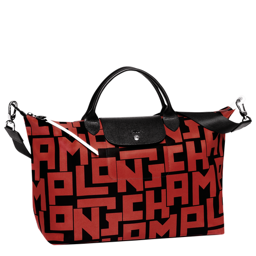 Handtasche, C09 Schwarz/Ziegelrot Handtasche, C09 Schwarz/Ziegelrot, hi-res