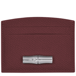 Karten-Etui Roseau , Leder - Pflaume