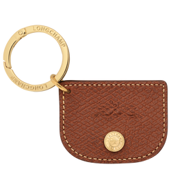 &Eacute;pure Key ring , Brown - Leather