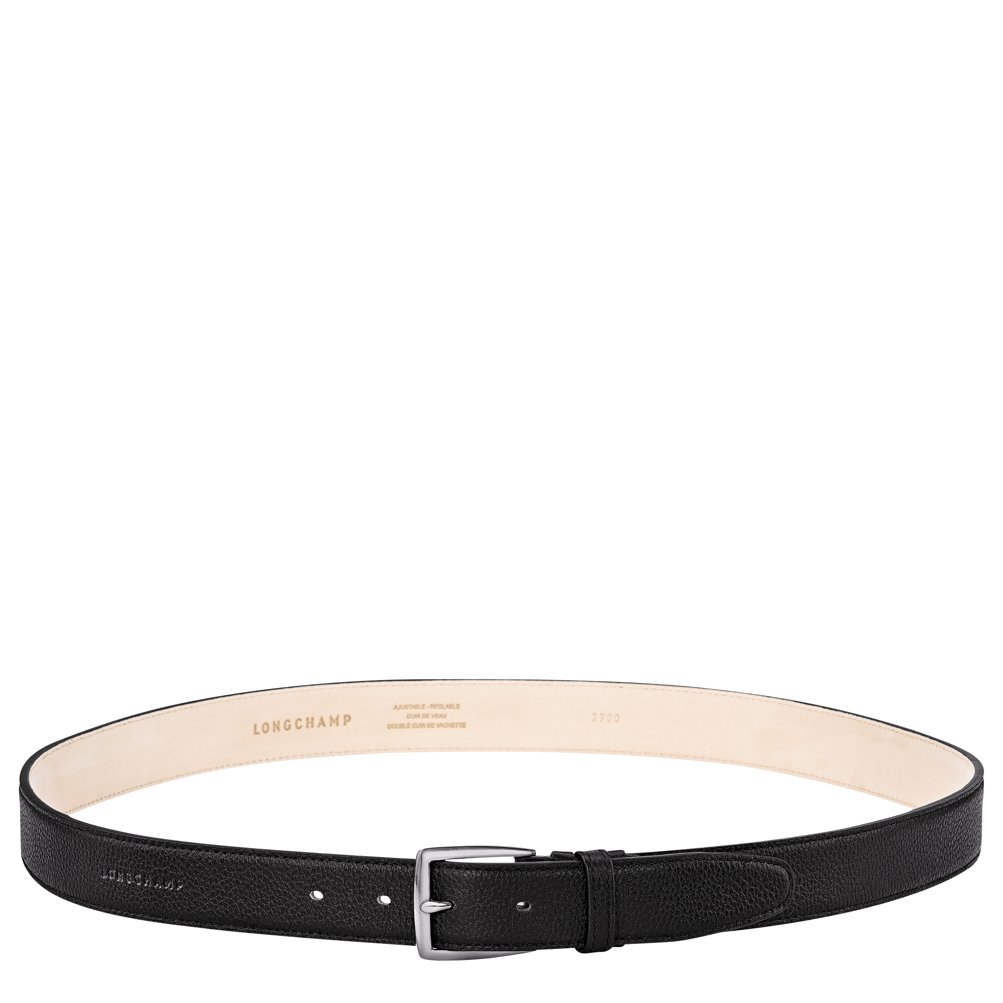 Le Foulonn&eacute; Men's belt, Black