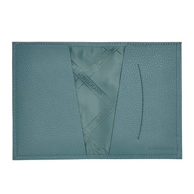 Le Foulonné Passport cover, Eucalyptus