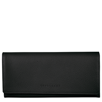 Le Foulonné Continental wallet, Black