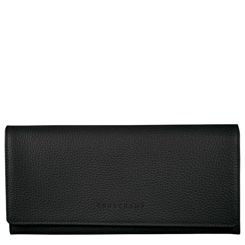 Le Foulonné Continental wallet , Black - Leather  - View 1 of 4