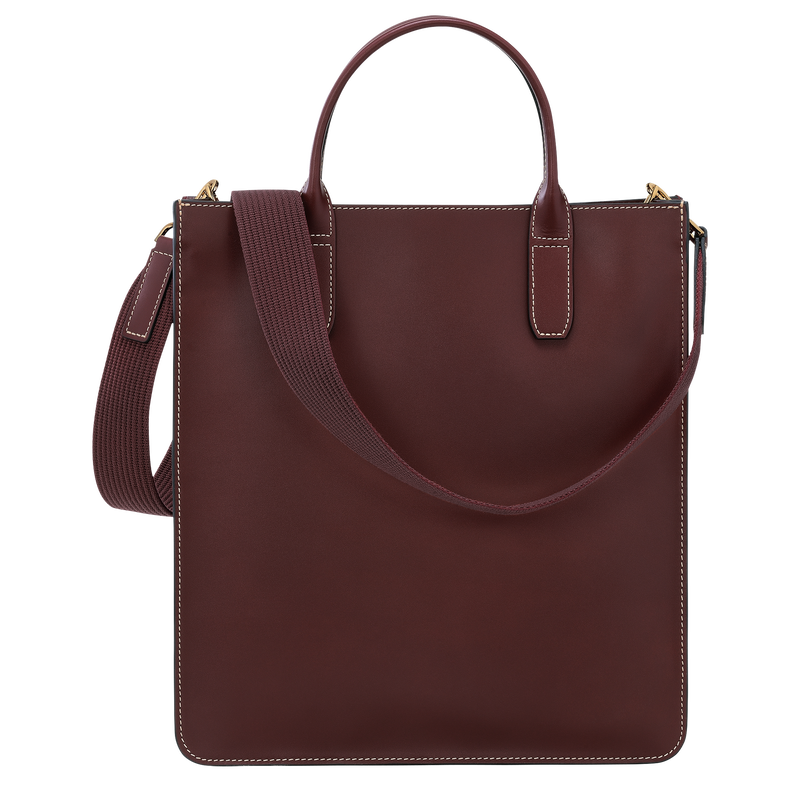 Le Foulonné M Tote bag , Plum - Leather  - View 4 of  4