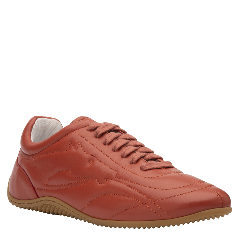 Sneakers On-The-Go , Pelle - Corallo  - View 3 of  7