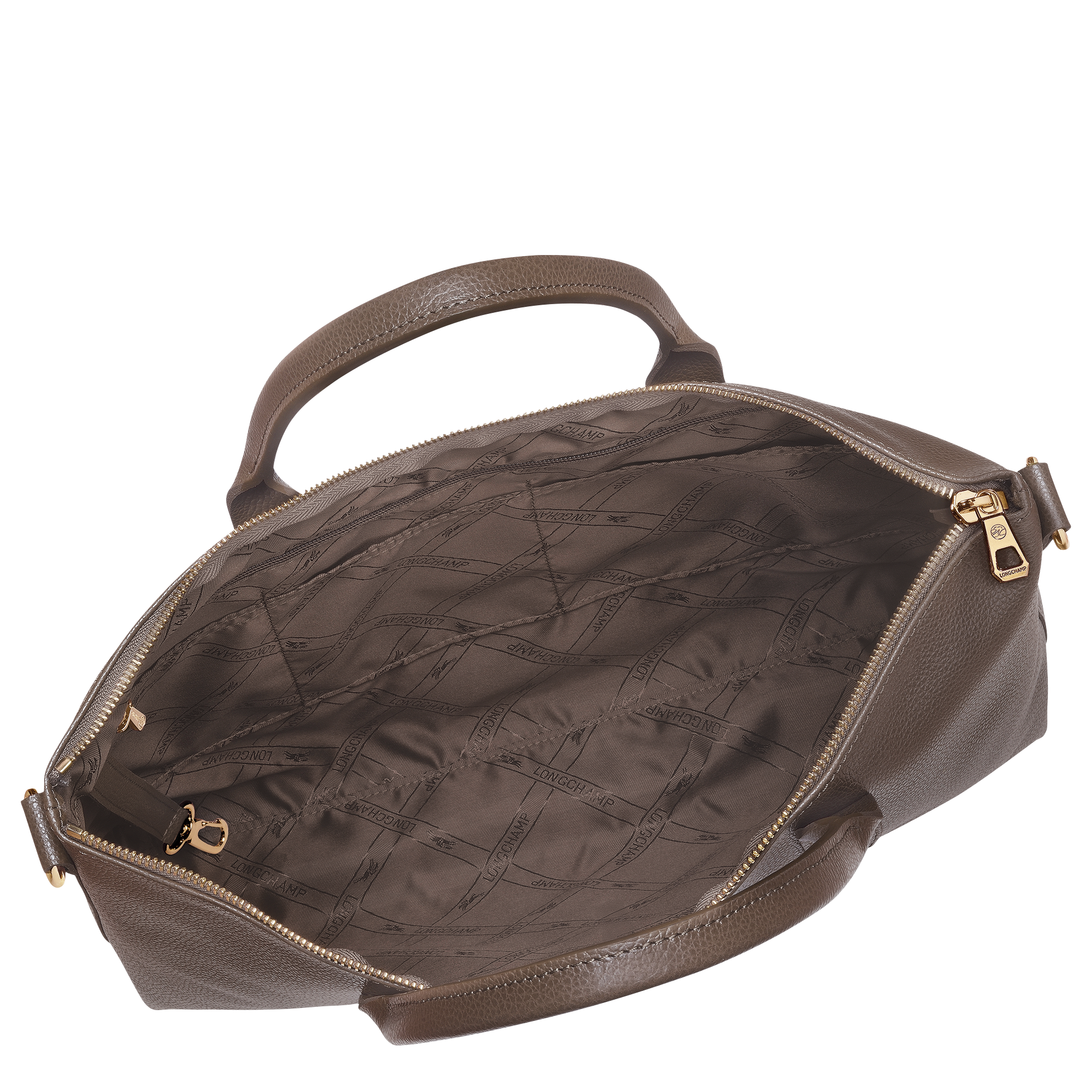 Le Foulonn&eacute; Briefcase S, Taupe