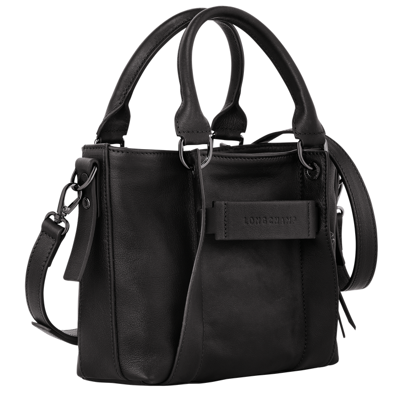 Longchamp 3D S Handbag , Black - Leather  - View 3 of  5