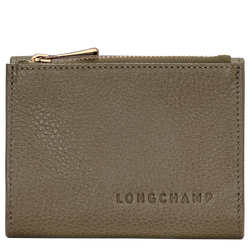 Le Foulonn&eacute; Compact wallet , Caper - Leather