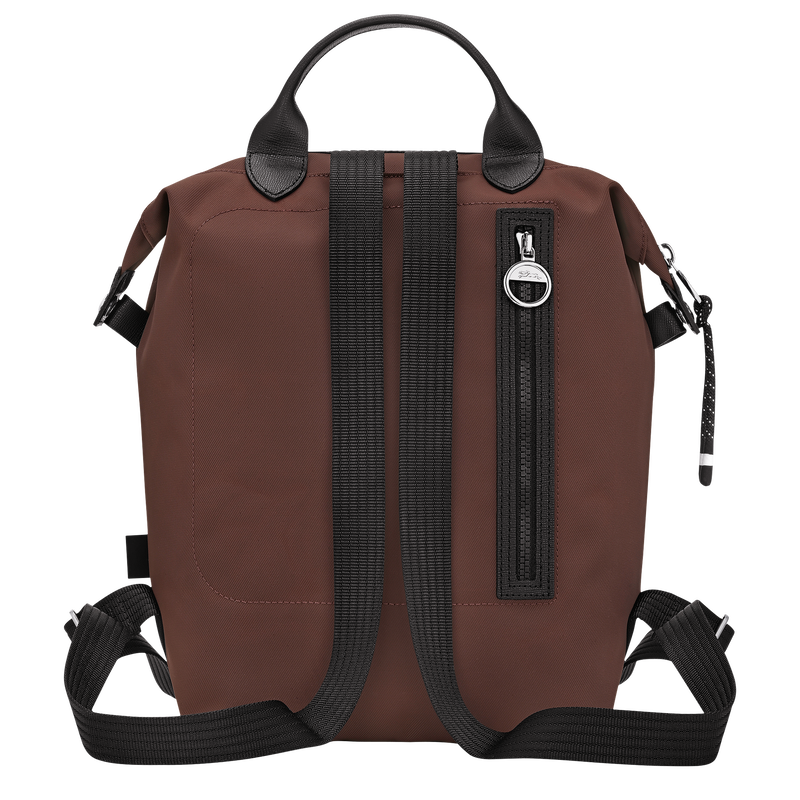 Sac &agrave; dos L Le Pliage Energy , Toile recycl&eacute;e - Cacao  - Vue 4 de 6