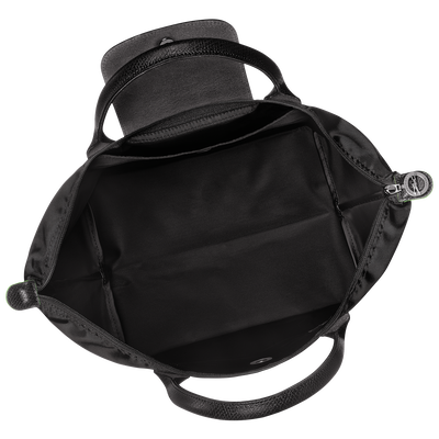 Le Pliage Green Handtasche M, Schwarz