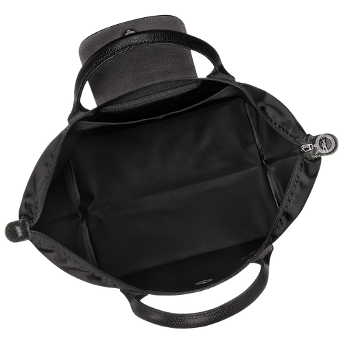 Le Pliage Green M Handbag Black - Recycled canvas | Longchamp US
