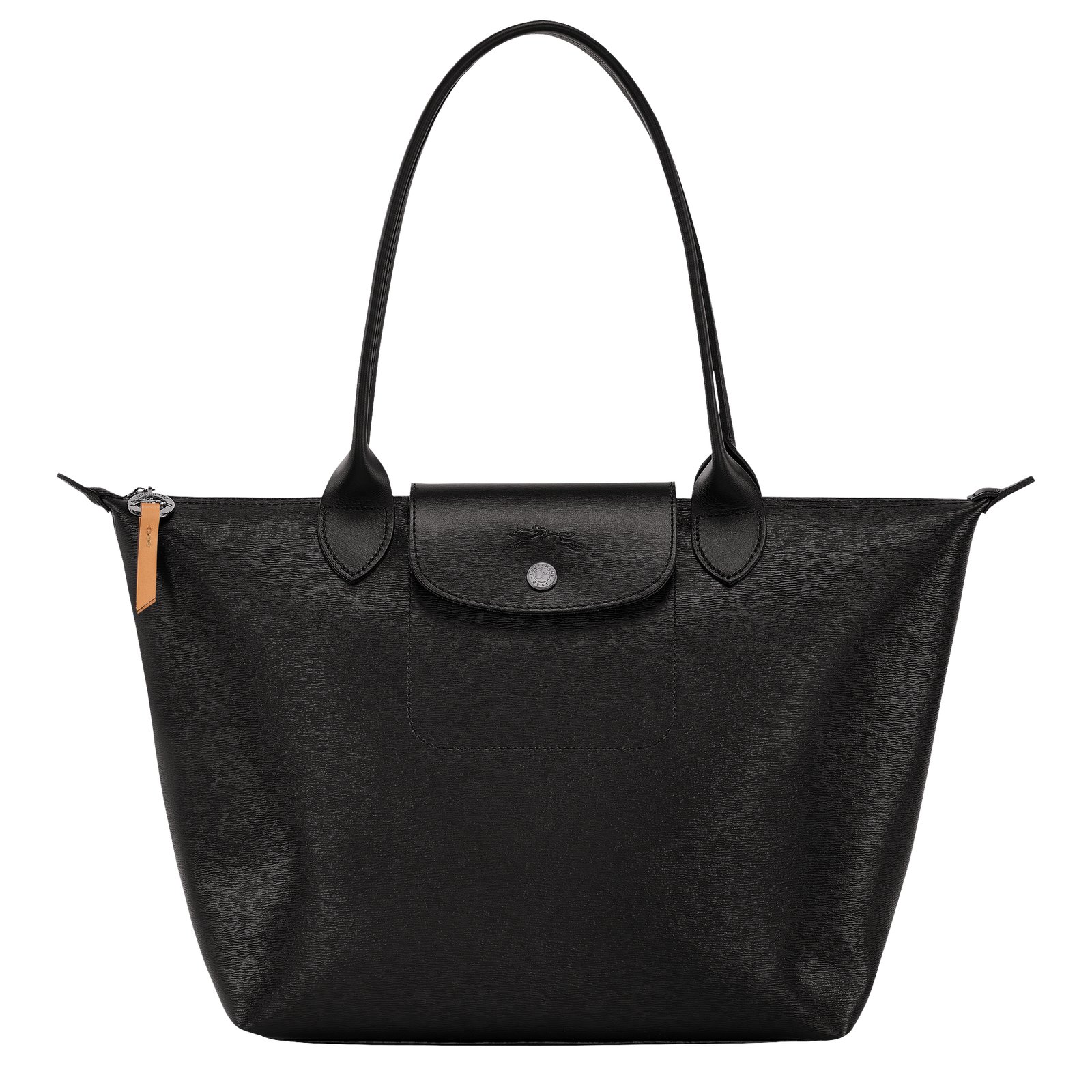 All black top longchamp tote
