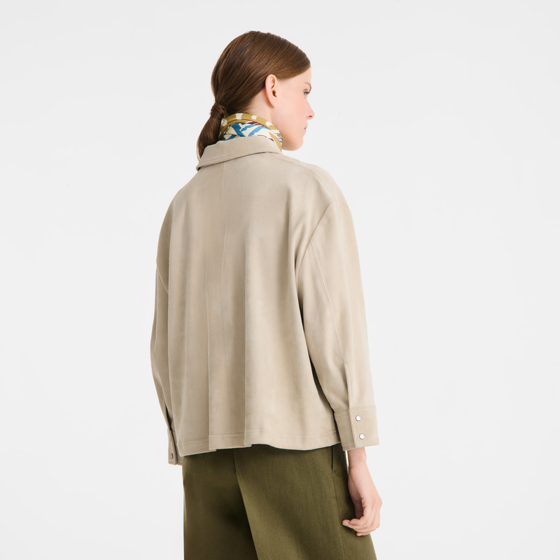 Polo shirt , Linen - Leather  - View 2 of  4