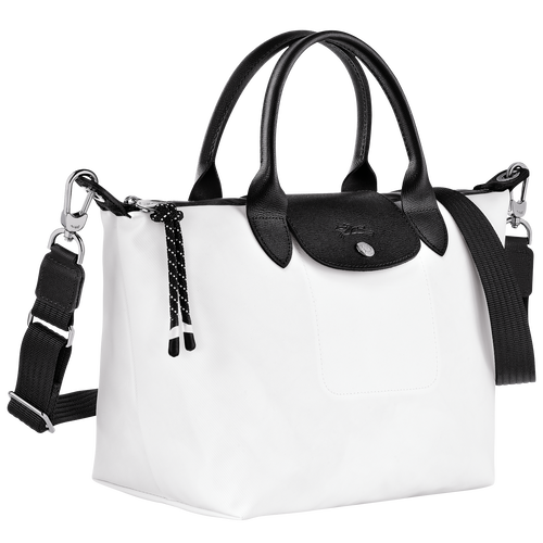 Longchamp black and white bag clearance