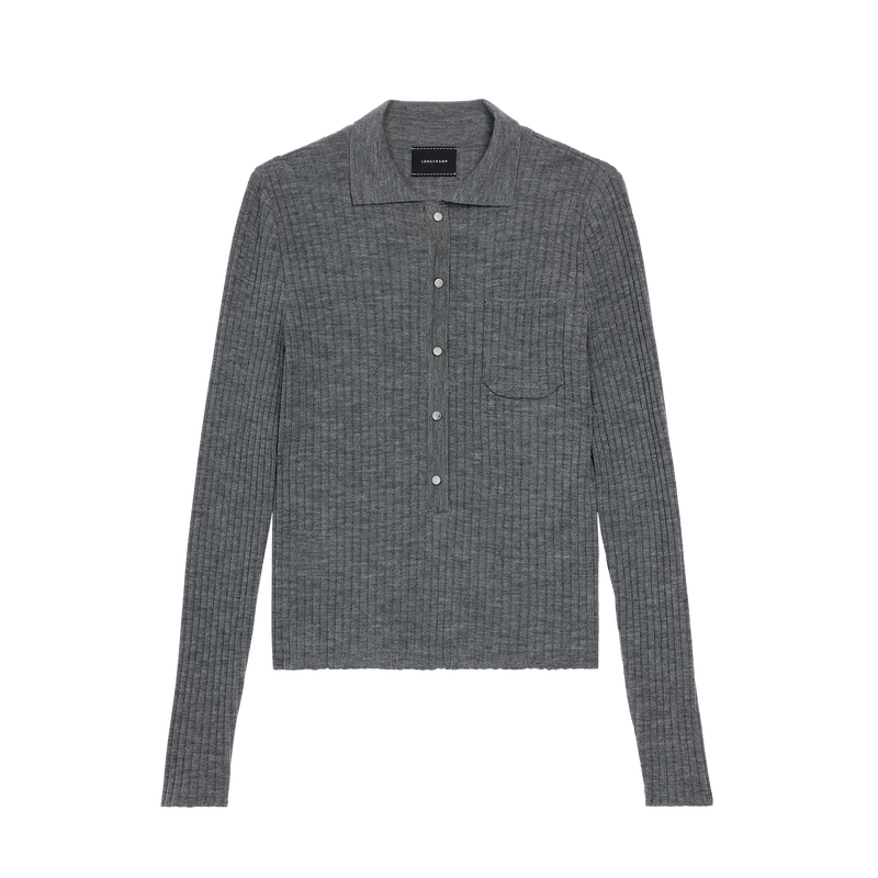 Top , Grey - Knit  - View 1 of  5
