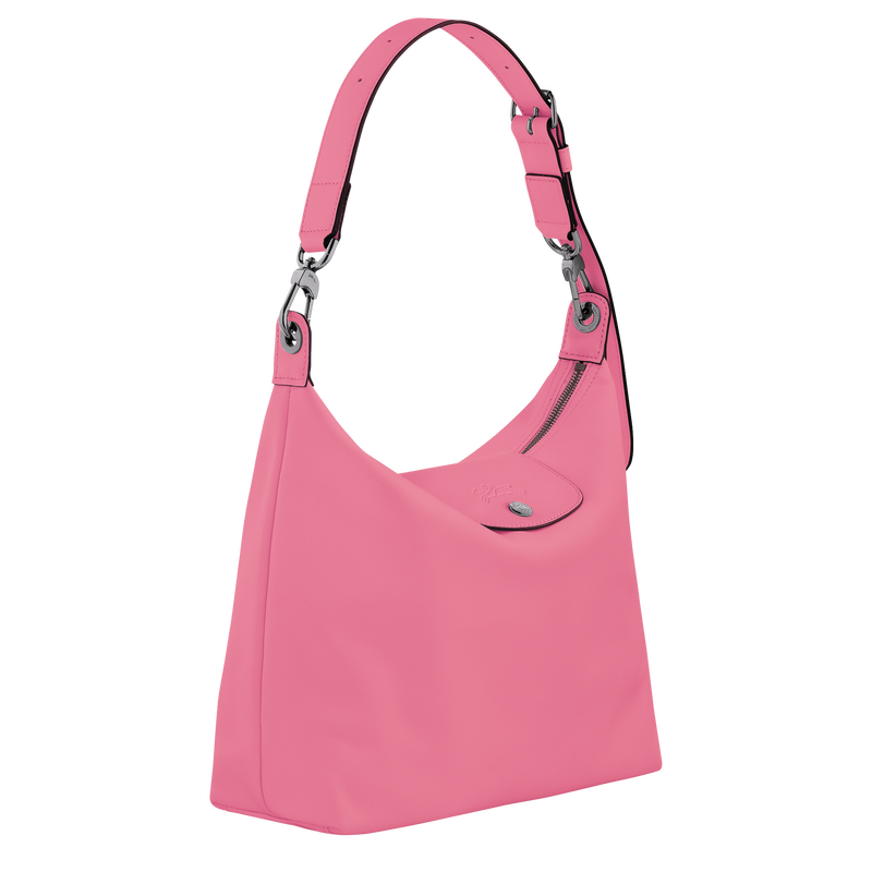 Sac porté épaule M Le Pliage Xtra , Cuir - Rose  - Vue 3 de 6