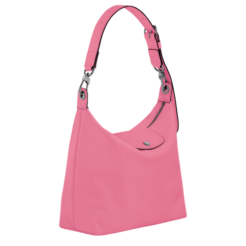 Le Pliage Xtra M Hobo bag , Pink - Leather - View 3 of  6
