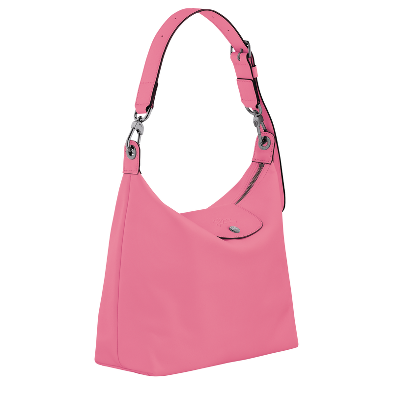 Le Pliage Xtra M Hobo bag , Pink - Leather  - View 3 of  6