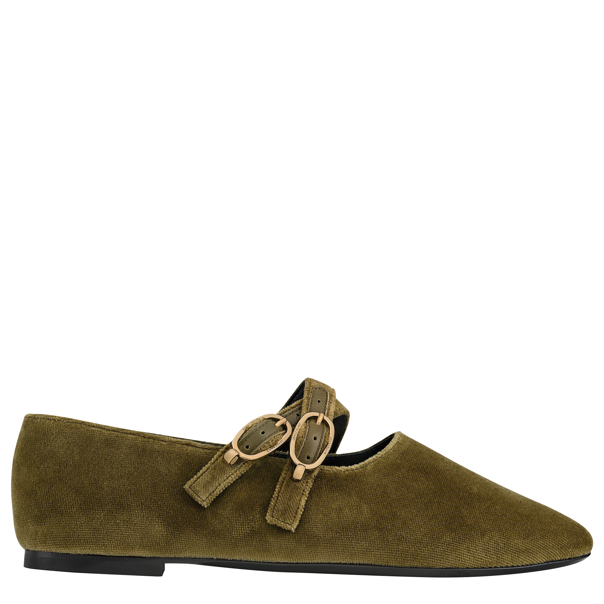 Le Foulonn&eacute; Ballerines, Olive