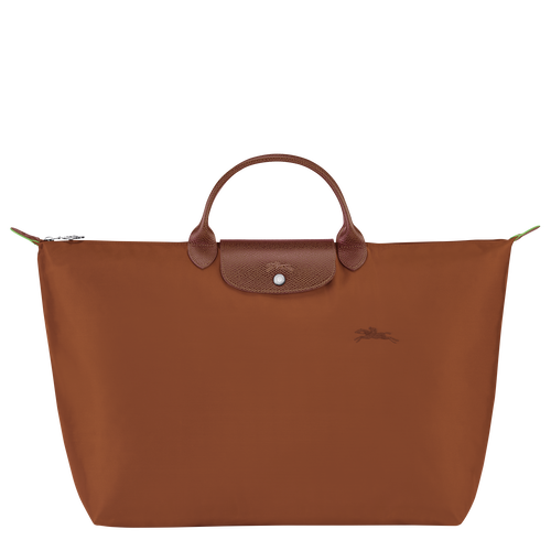 Le Pliage Green S Travel bag , Cognac - Recycled canvas - View 1 of  6