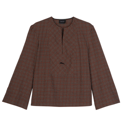 Blouse , Cashew - Jacquard cotton