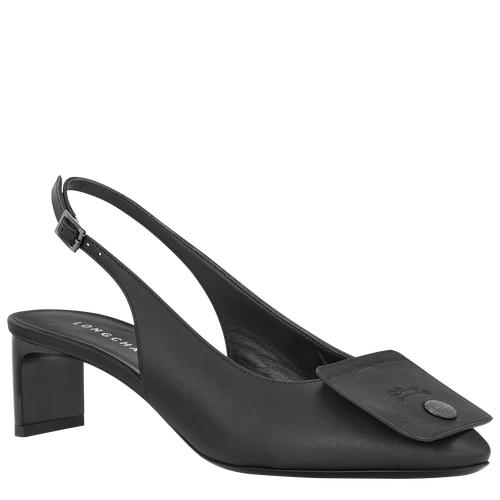 Slingback-Pumps Le Pliage Xtra , Leder - Schwarz - Ansicht 3 von 5