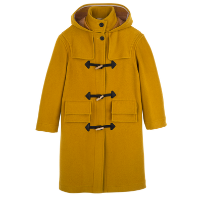 Duffle Coat , Nutmeg - Double-faced wool cloth