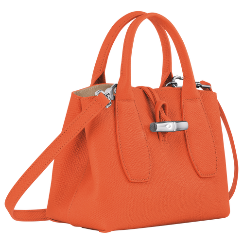 Le Roseau S Handbag , Orange - Leather - View 3 of  7