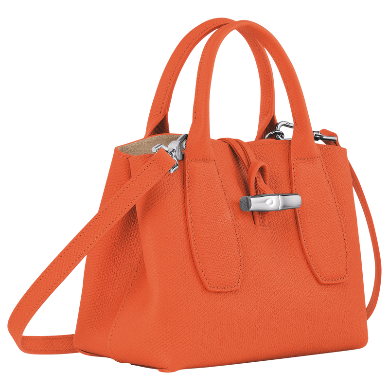Le Roseau S Handbag , Orange - Leather  - View 3 of  7