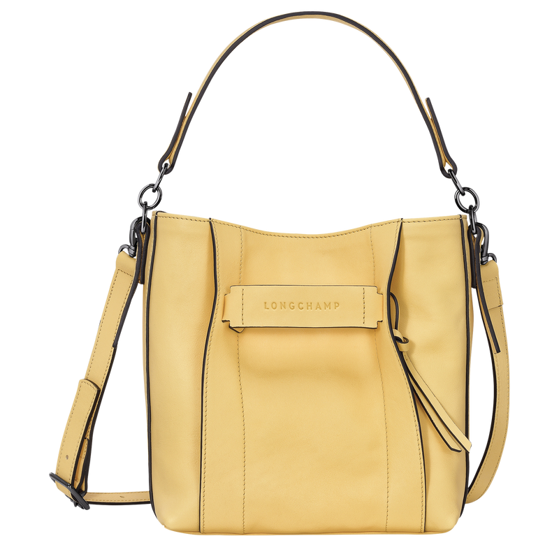 Longchamp 3D 斜背袋 S , 小麥白 - 皮革  - 查看 1 5