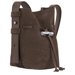 Le Roseau S Bucket bag , Mocha - Leather