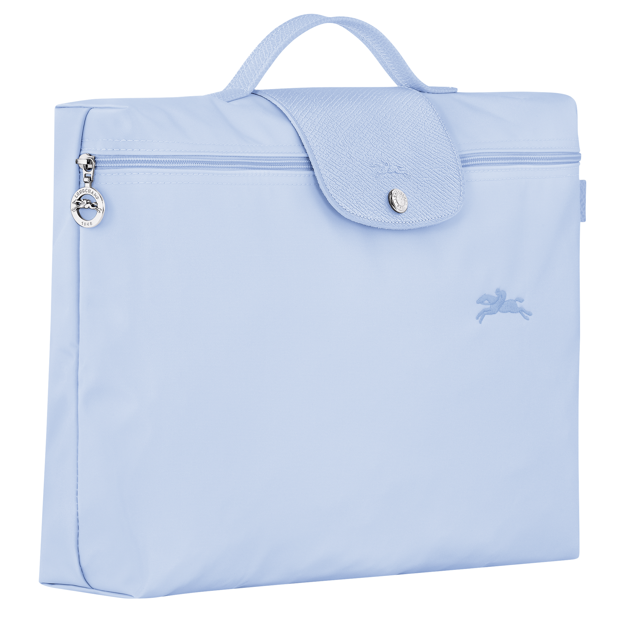 Le Pliage Green Briefcase S, Sky Blue