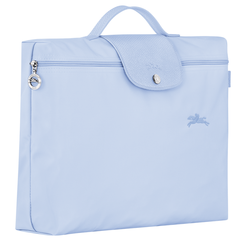 Le Pliage Green S Briefcase , Sky Blue - Recycled canvas  - View 3 of  6