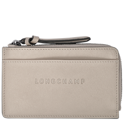 Longchamp 3D 系列 卡片夾 , 土褐色 - 皮革