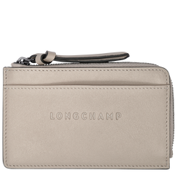 Karten-Etui Longchamp 3D , Leder - Tonerde