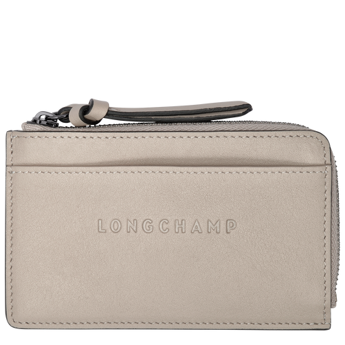 Longchamp 3D 系列 卡片夾 , 土褐色 - 皮革 - 查看 1 3