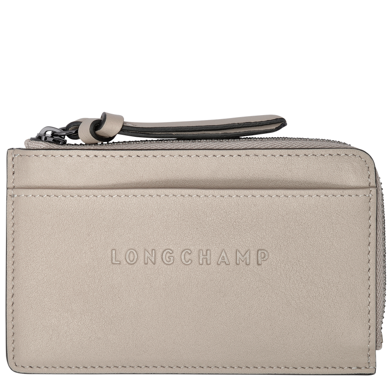 Longchamp 3D 系列 卡片夾 , 土褐色 - 皮革  - 查看 1 3