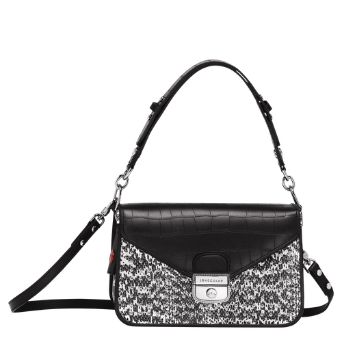 Schultertasche, Schwarz/Weiss View 1 of Schultertasche, Schwarz/Weiss, hi-res