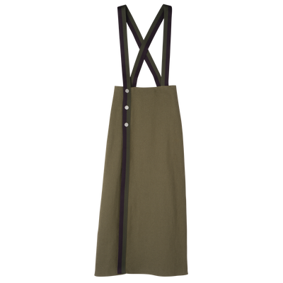null Falda midi, alcachofa