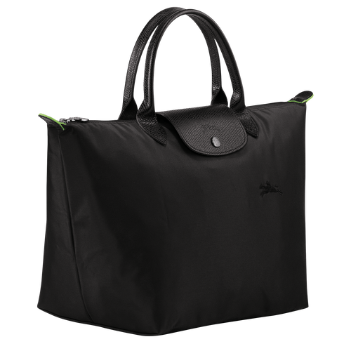 Le Pliage Green M Handbag , Black - Recycled canvas - View 3 of 6