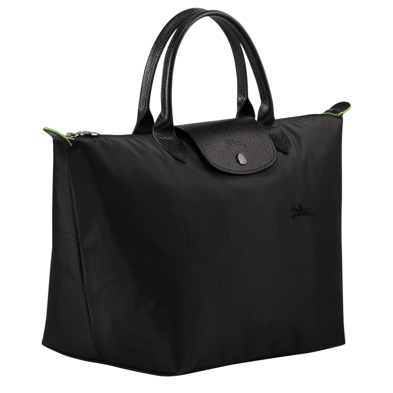 Le Pliage Green M Handbag , Black - Recycled canvas  - View 3 of 6