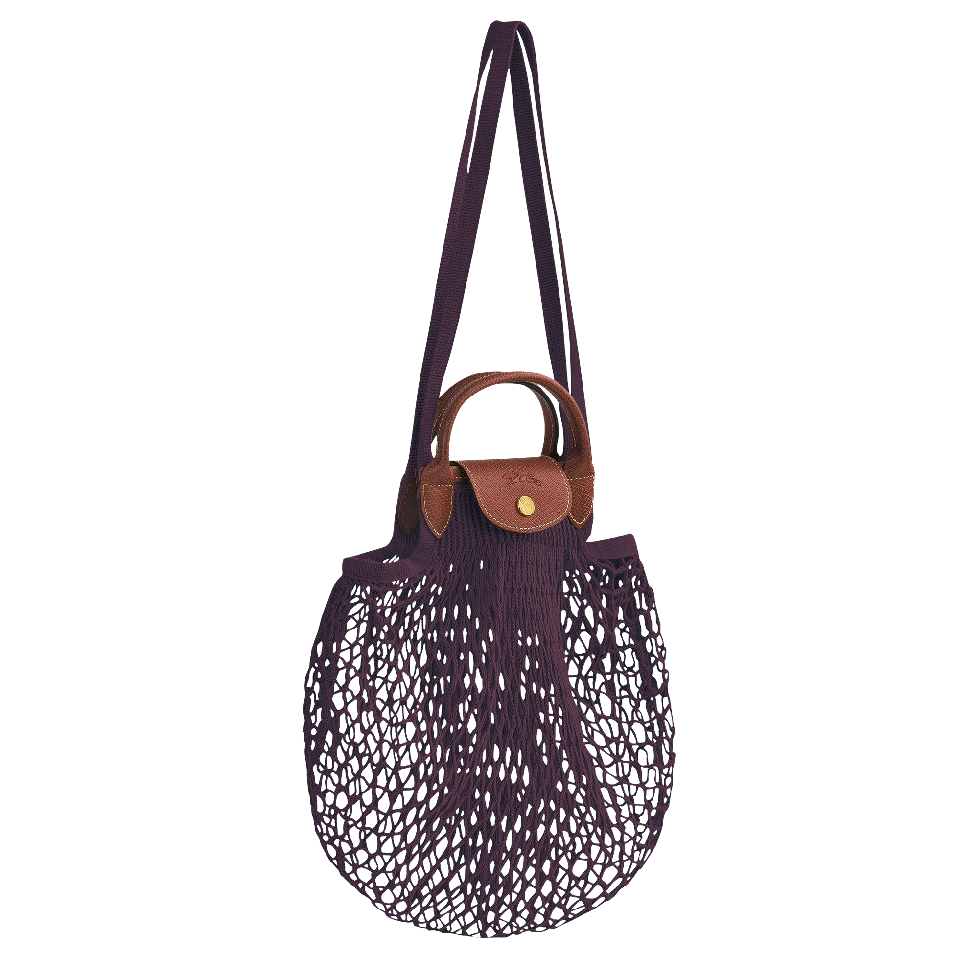 Mesh bag L, Eggplant - View 3 of
4 - zoom in Le Pliage Filet Mesh bag L, Eggplant